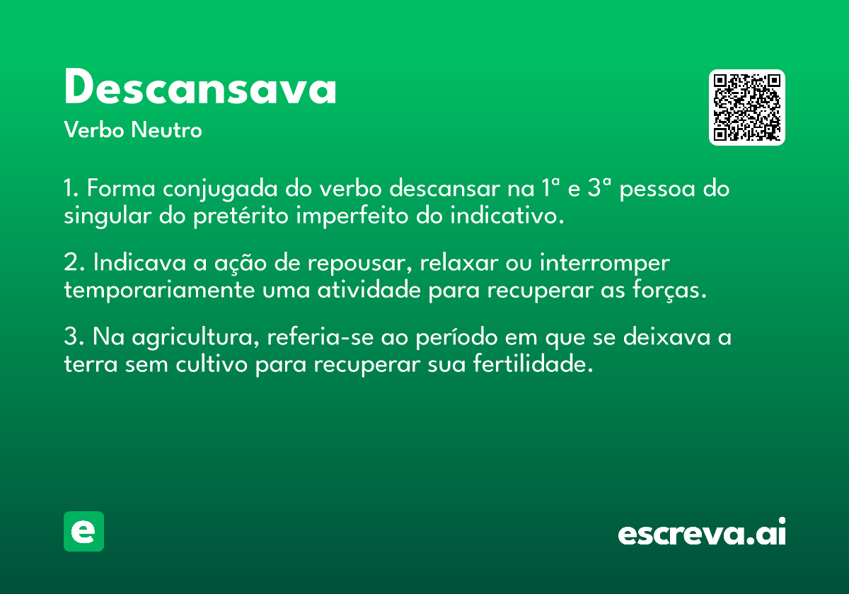 descansava