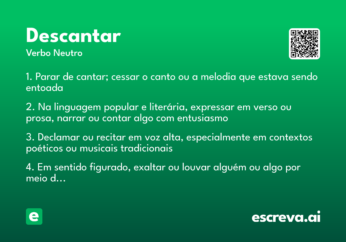 descantar