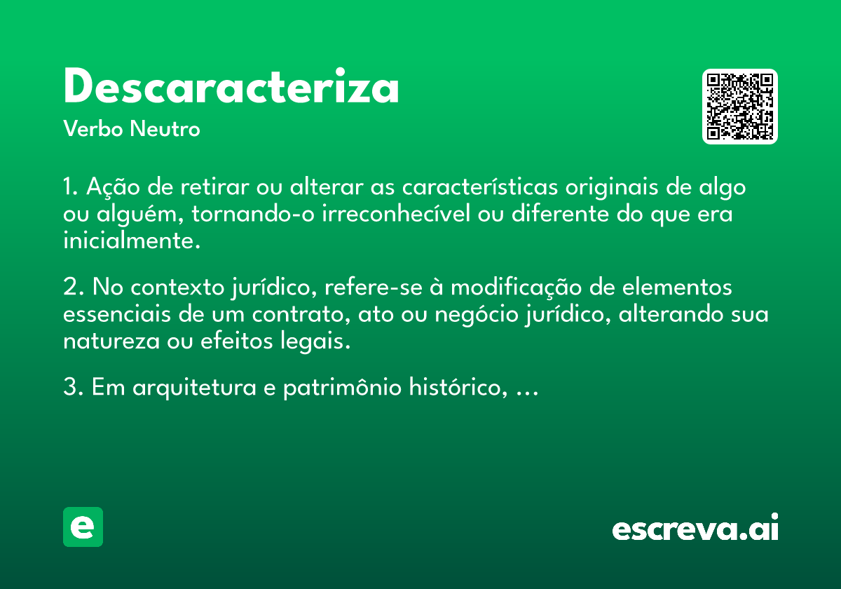 descaracteriza