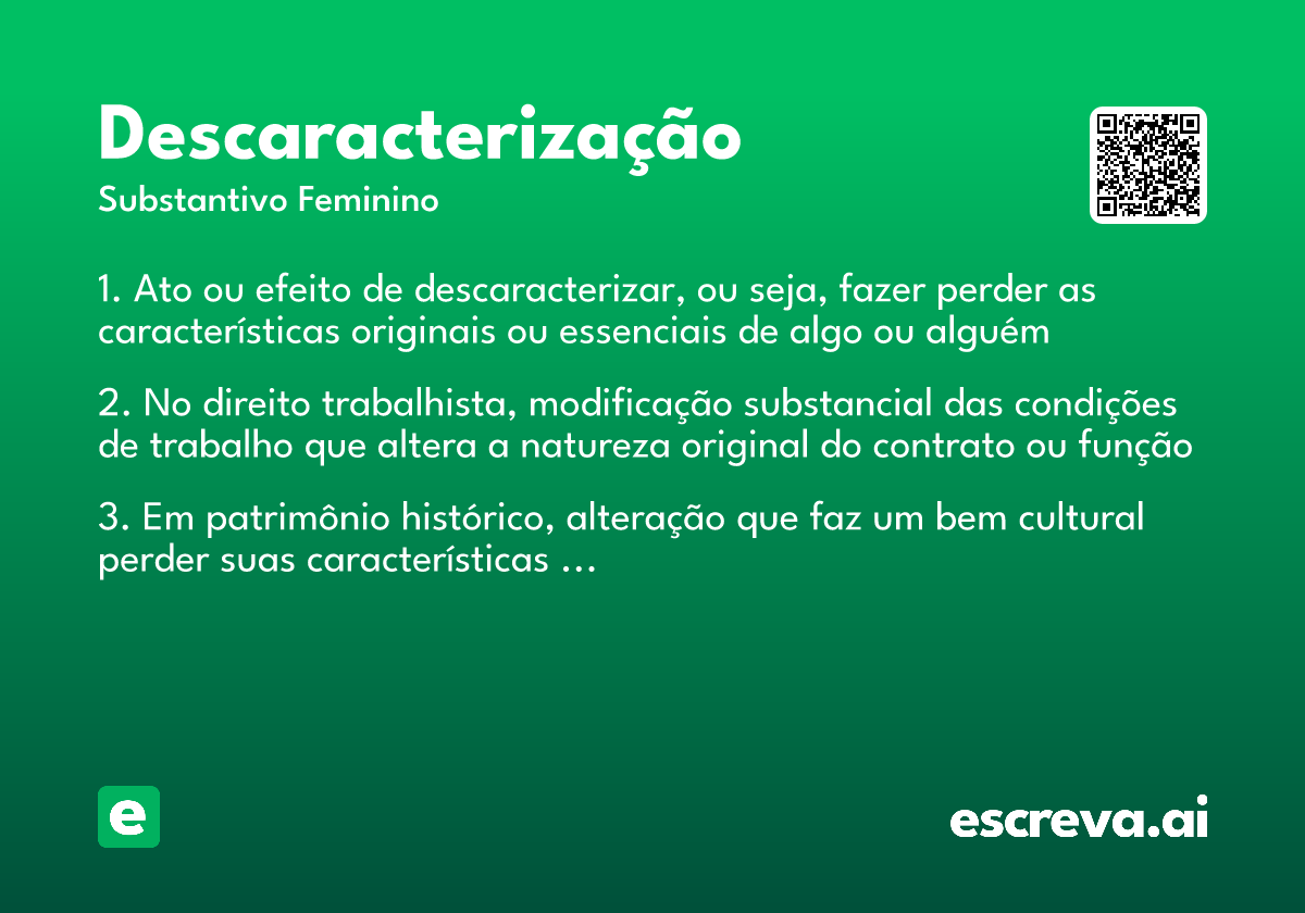 descaracterização