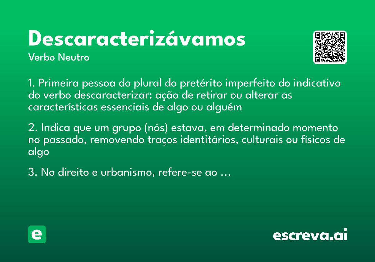 descaracterizávamos