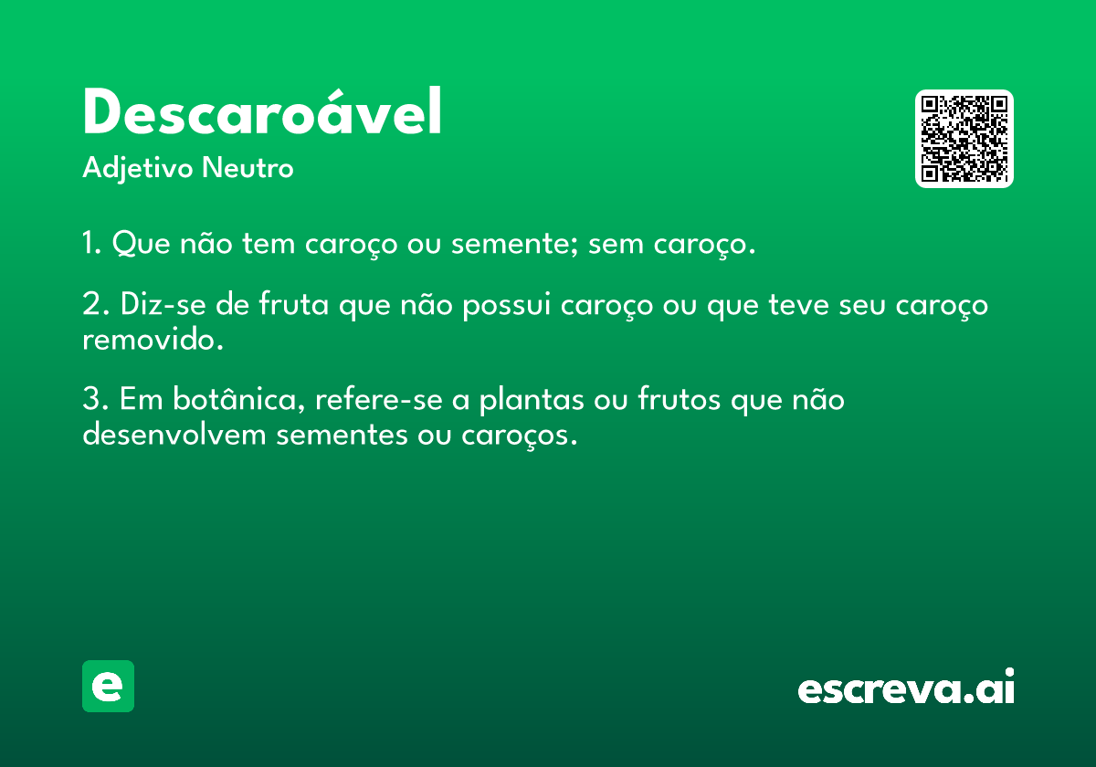 descaroável