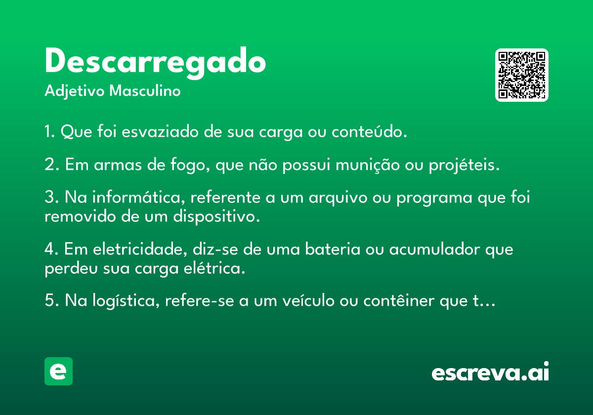 descarregado