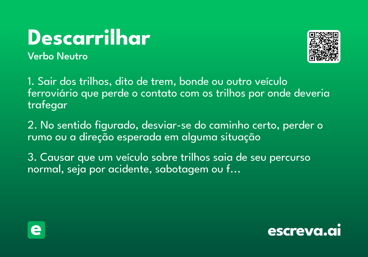 descarrilhar