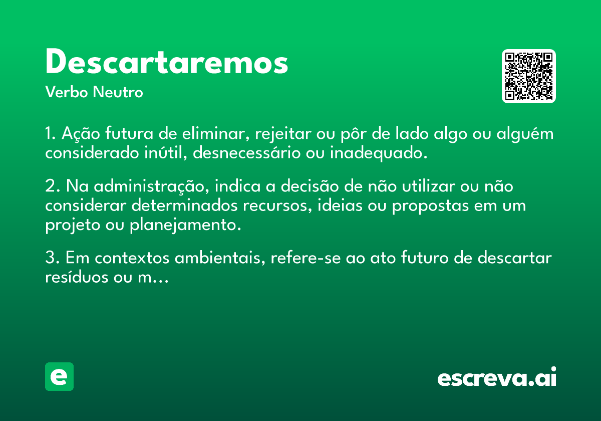 descartaremos