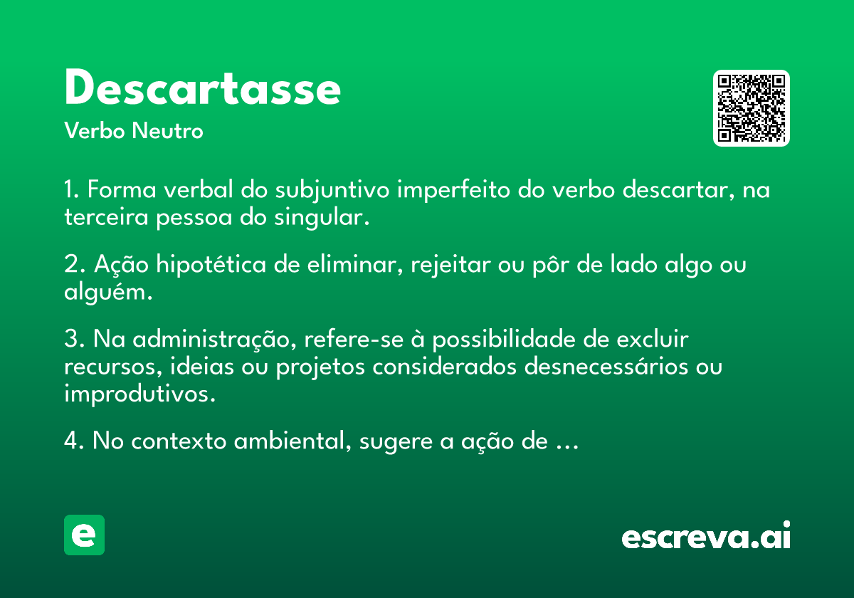 descartasse