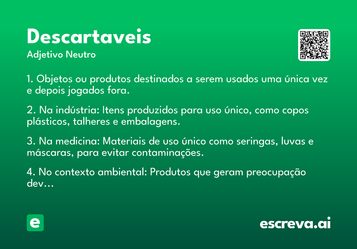 descartaveis
