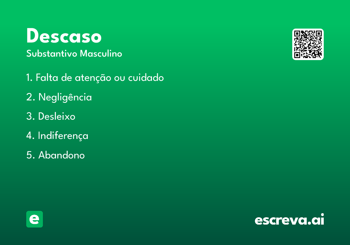 descaso