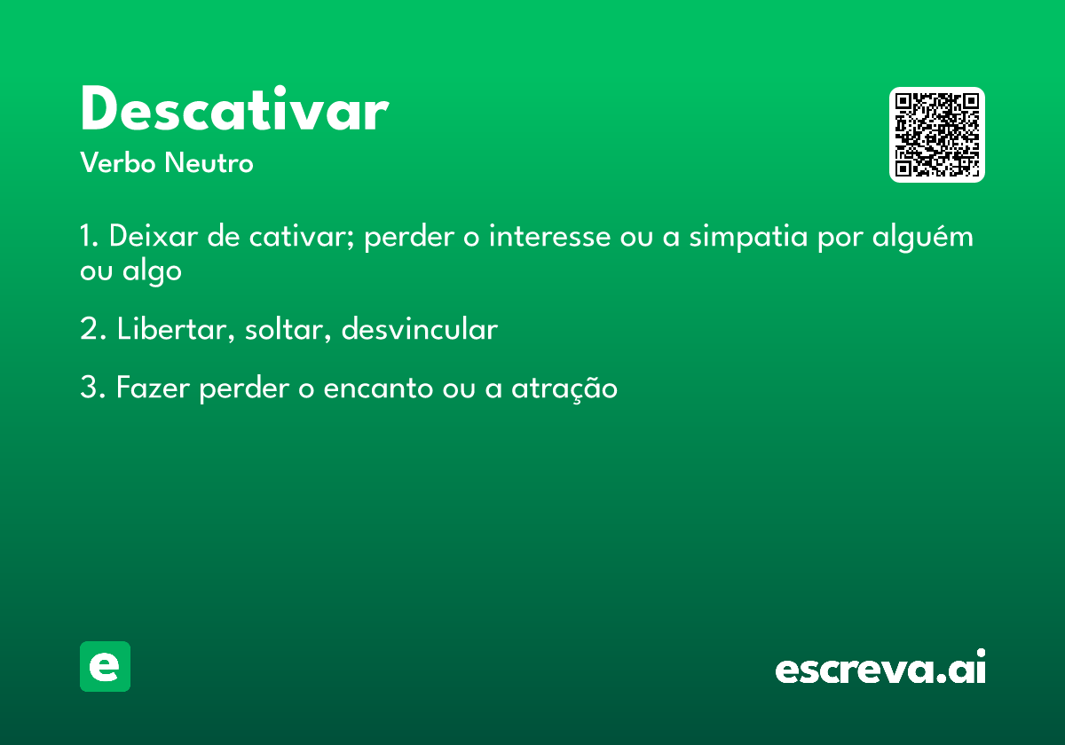 descativar