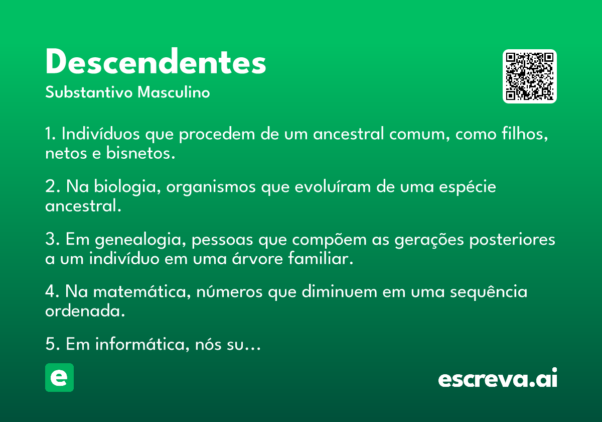 descendentes