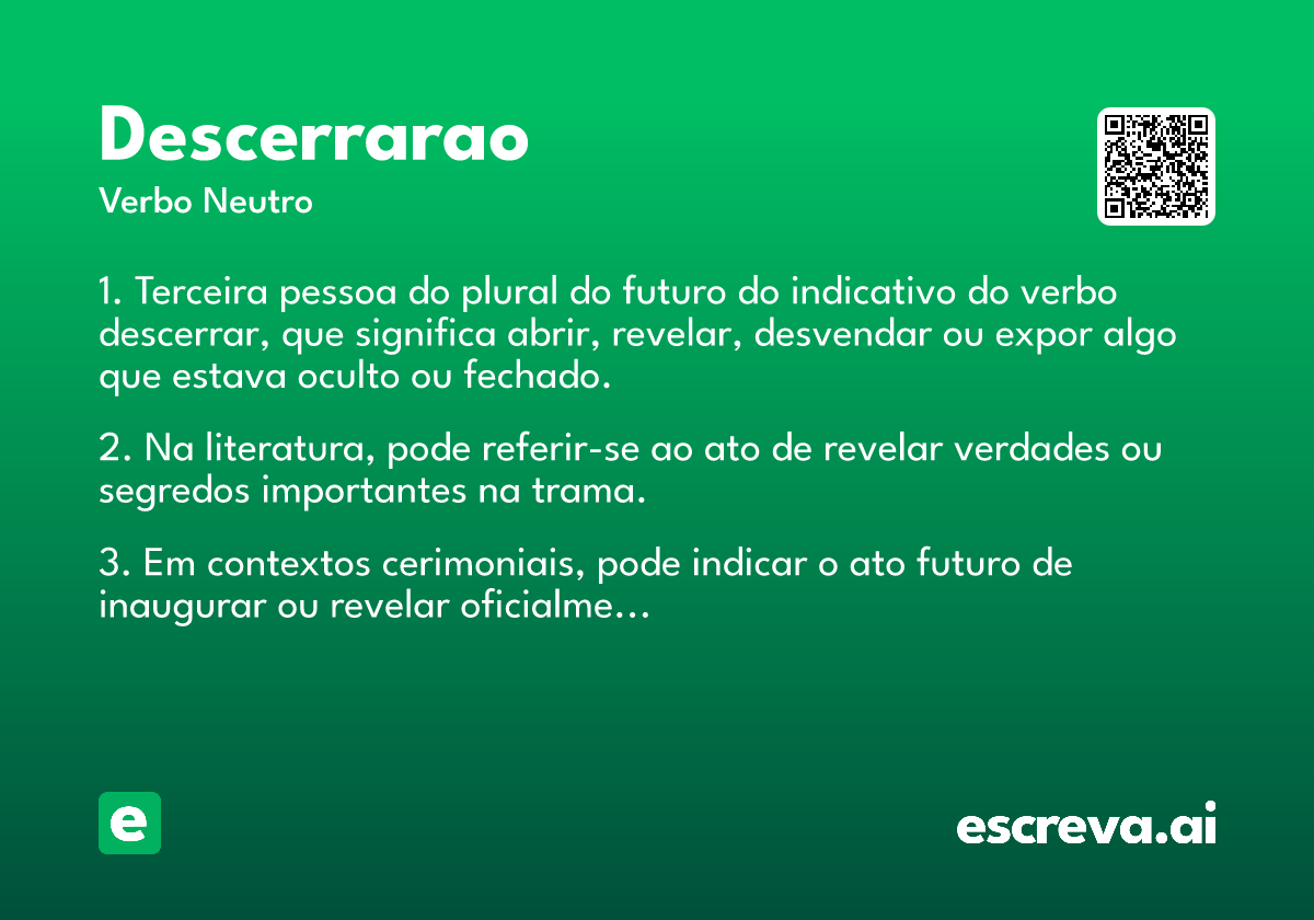 descerrarao