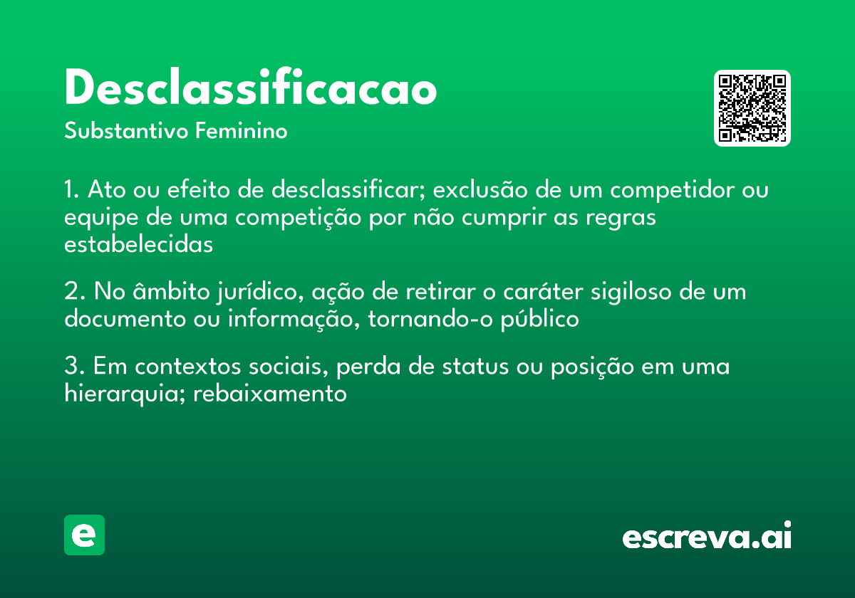 desclassificacao