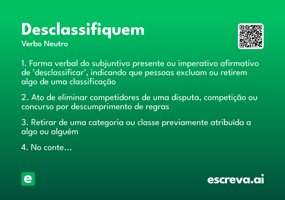 desclassifiquem