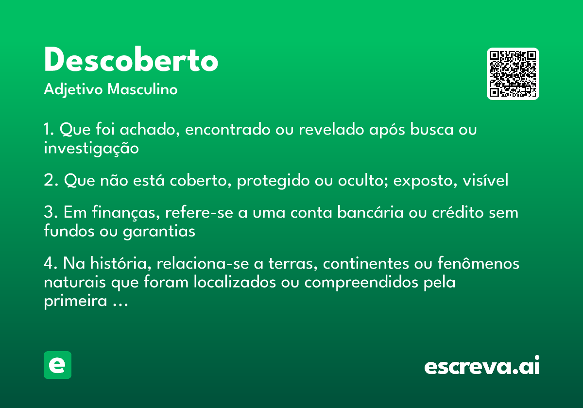descoberto
