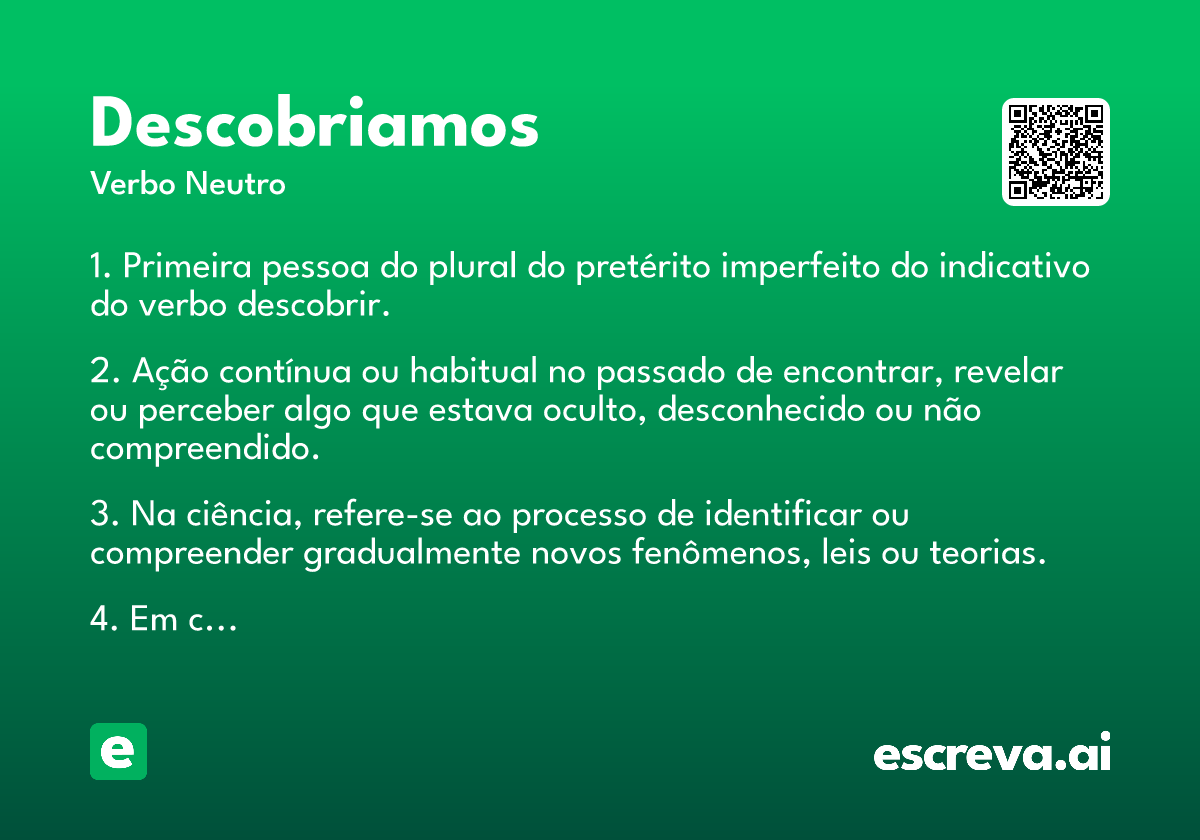 descobriamos