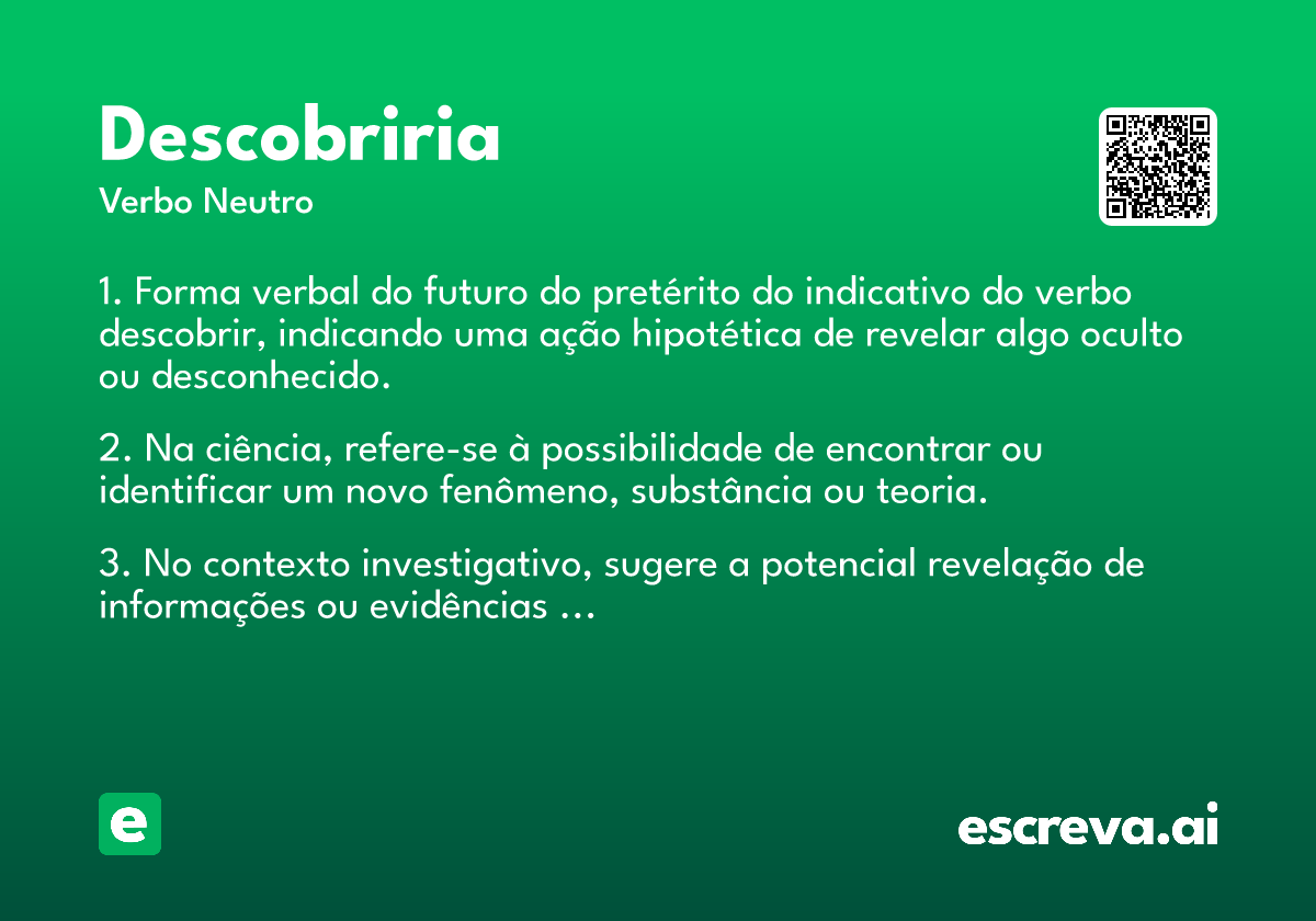 descobriria