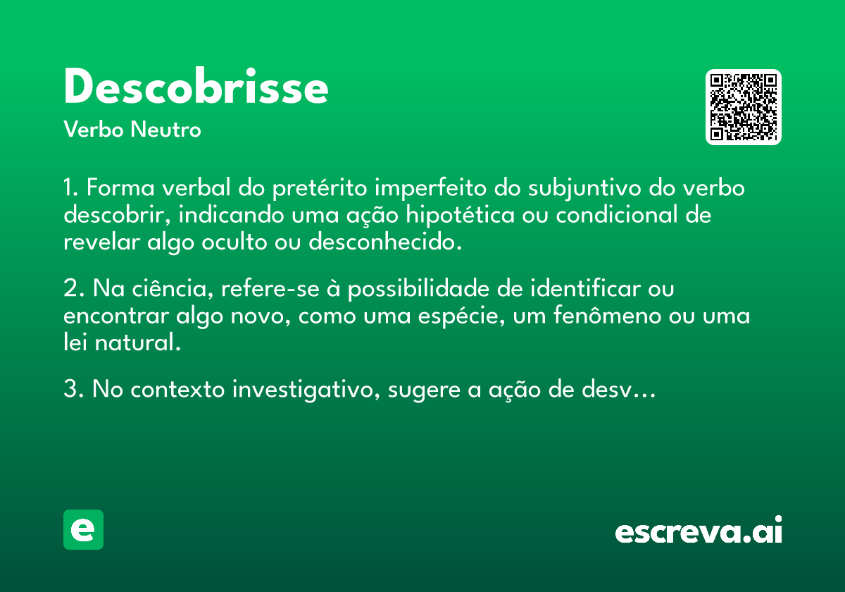 descobrisse