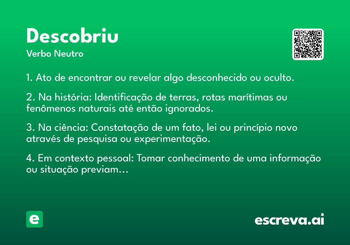 descobriu