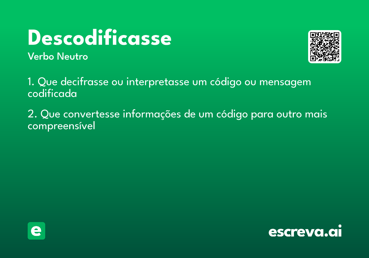 descodificasse