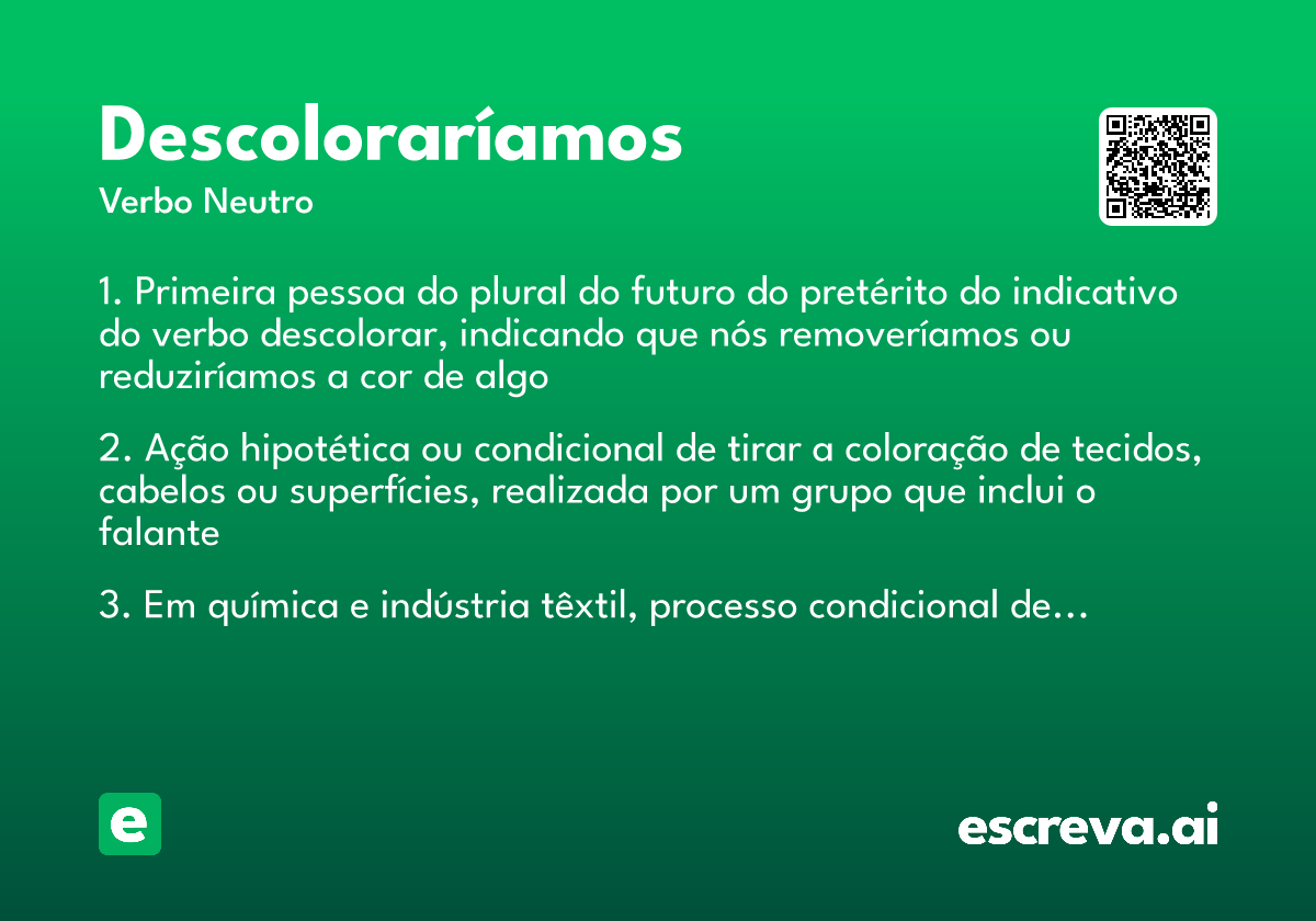 descoloraríamos