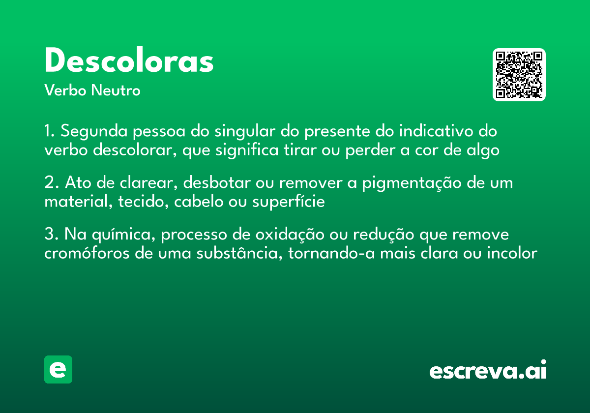 descoloras