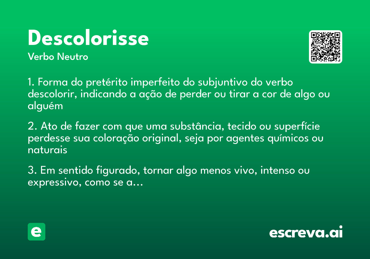descolorisse