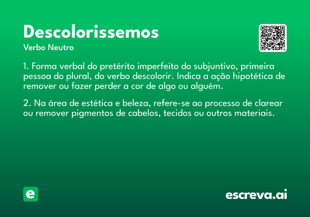 descolorissemos