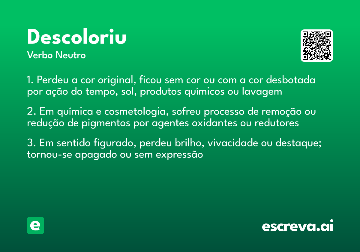 descoloriu