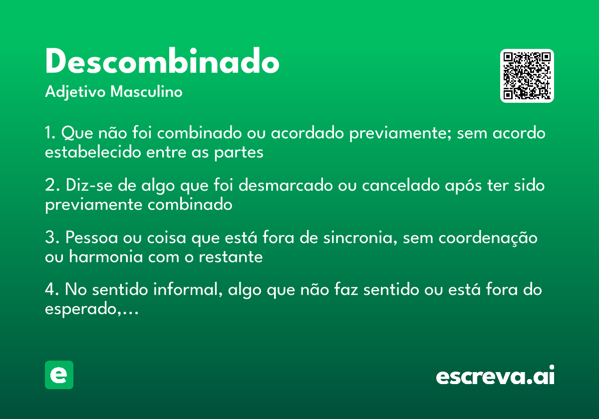 descombinado
