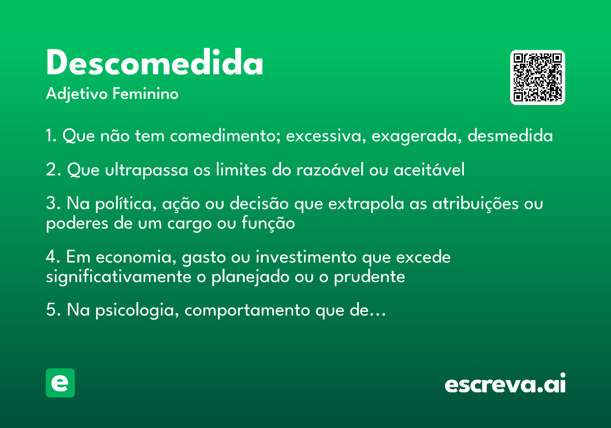 descomedida