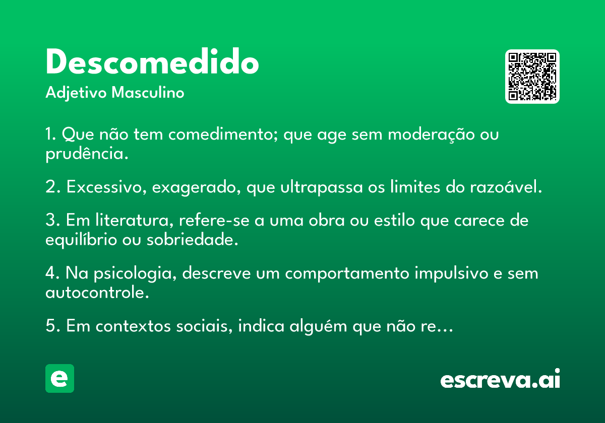 descomedido