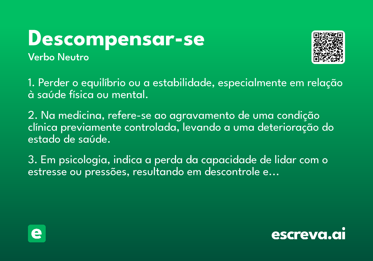 descompensar-se