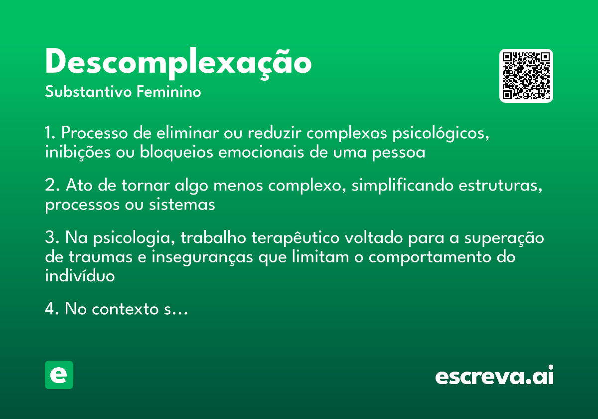 descomplexação