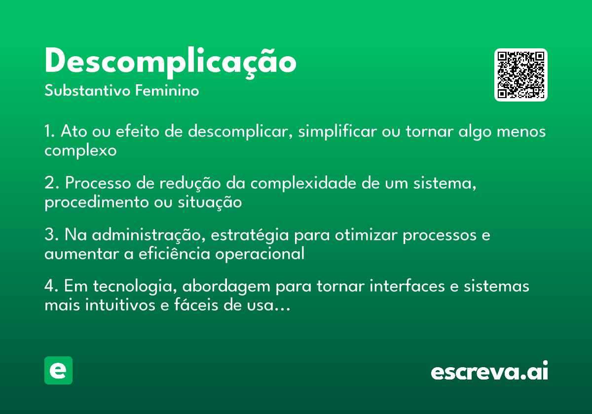 descomplicação