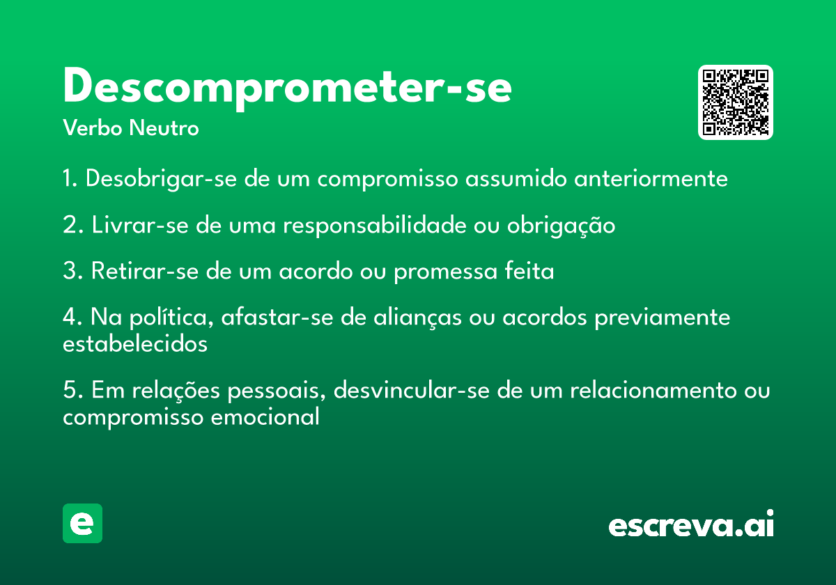 descomprometer-se