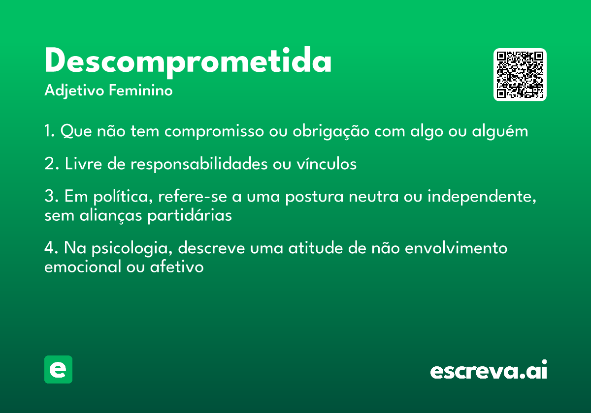 descomprometida
