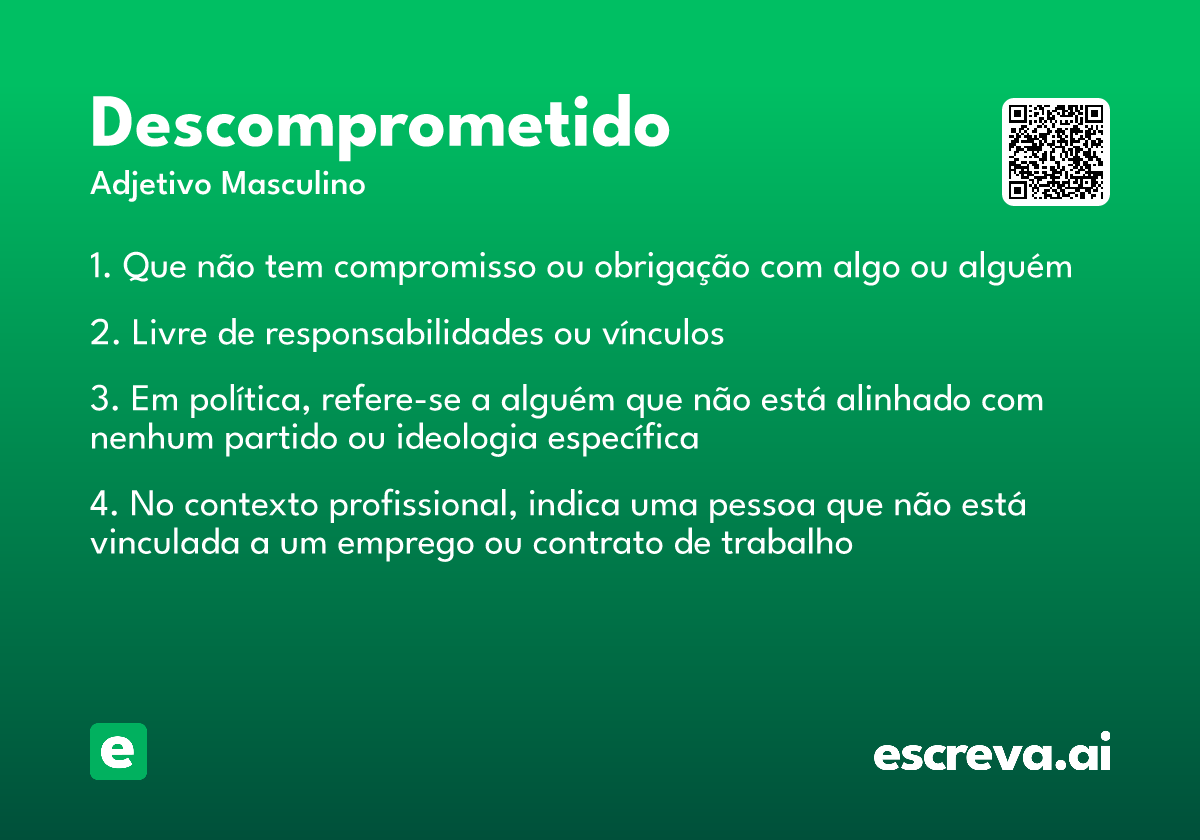 descomprometido