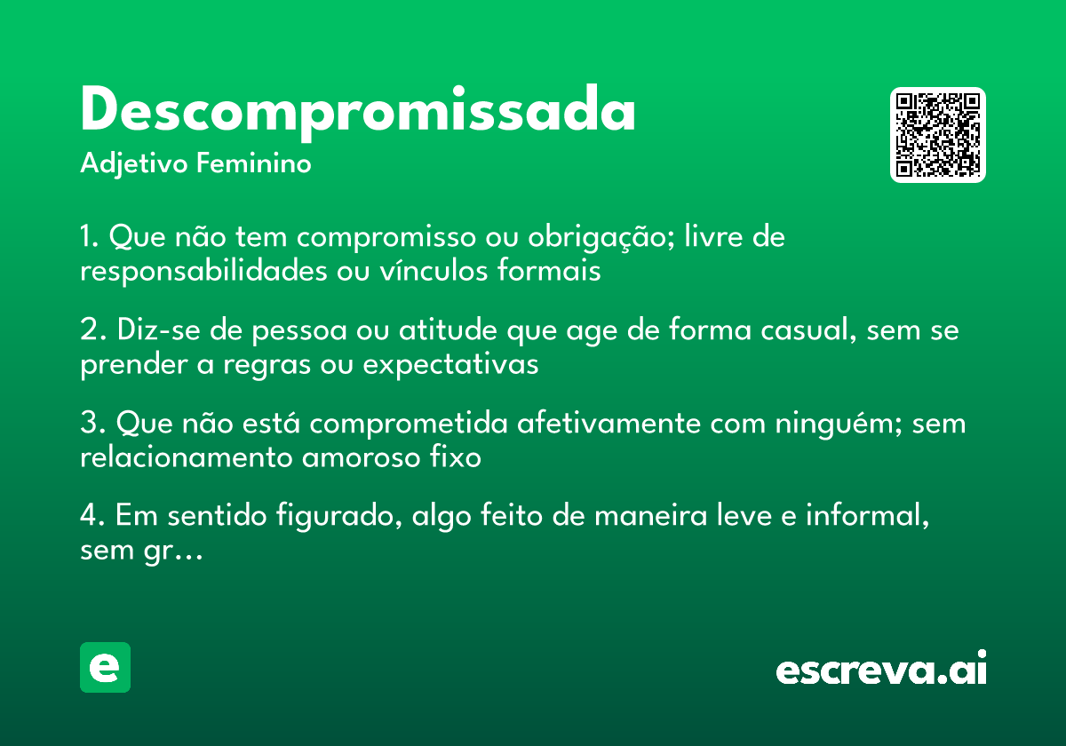 descompromissada