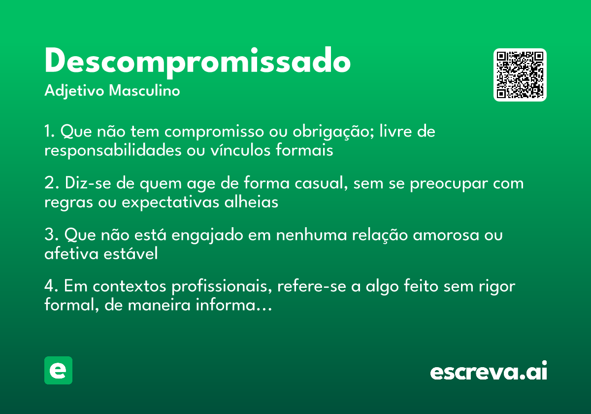 descompromissado