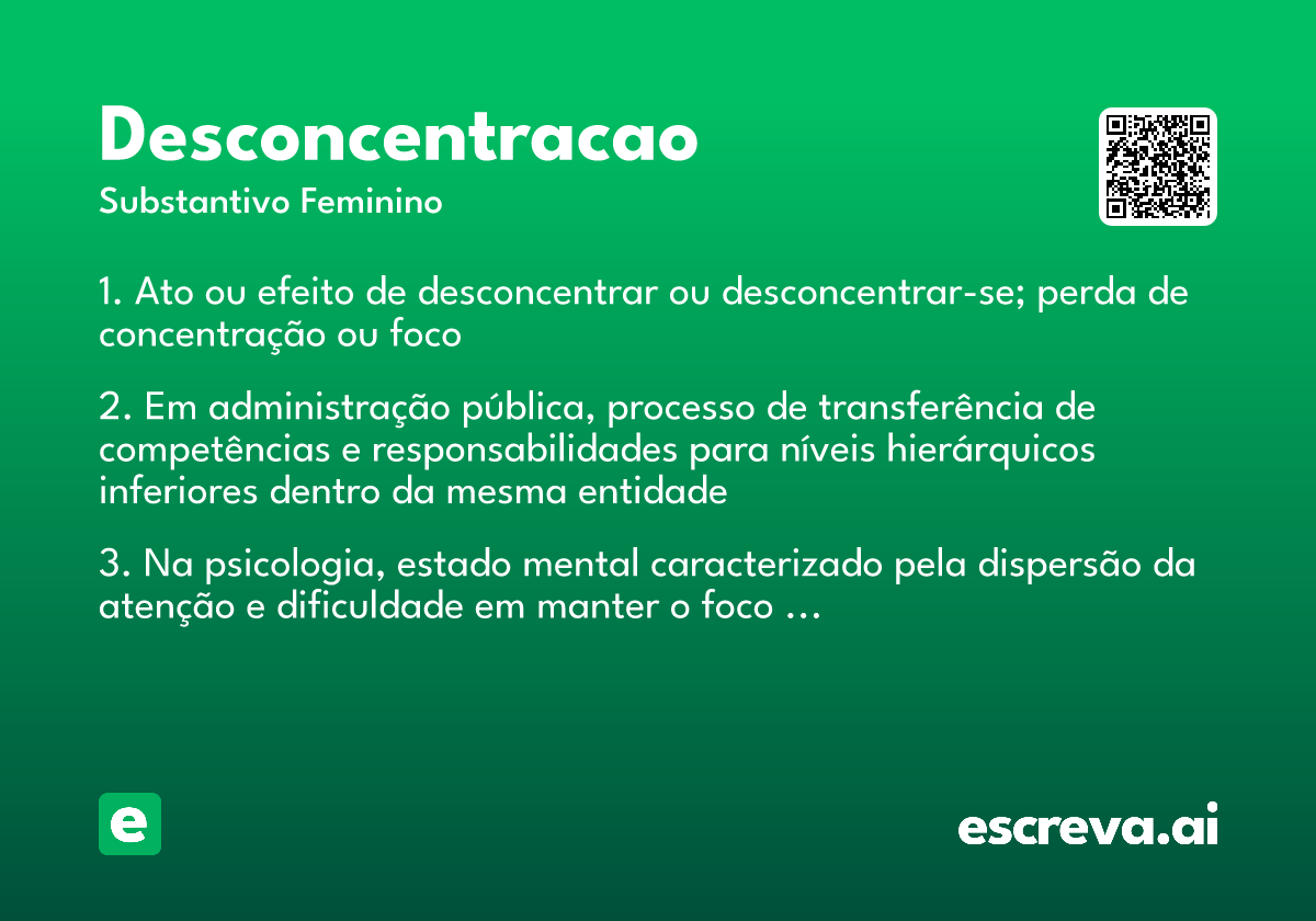 desconcentracao
