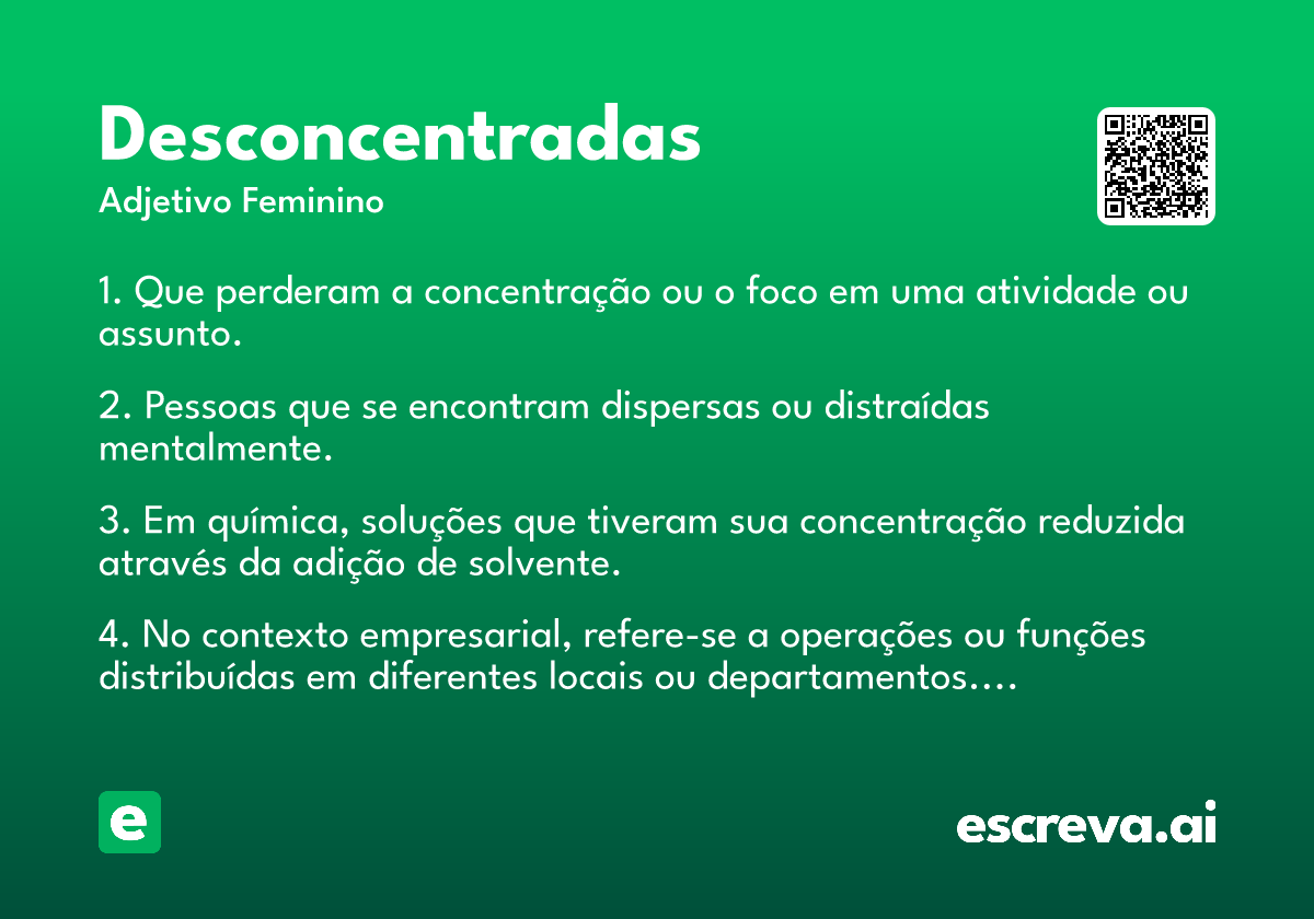 desconcentradas