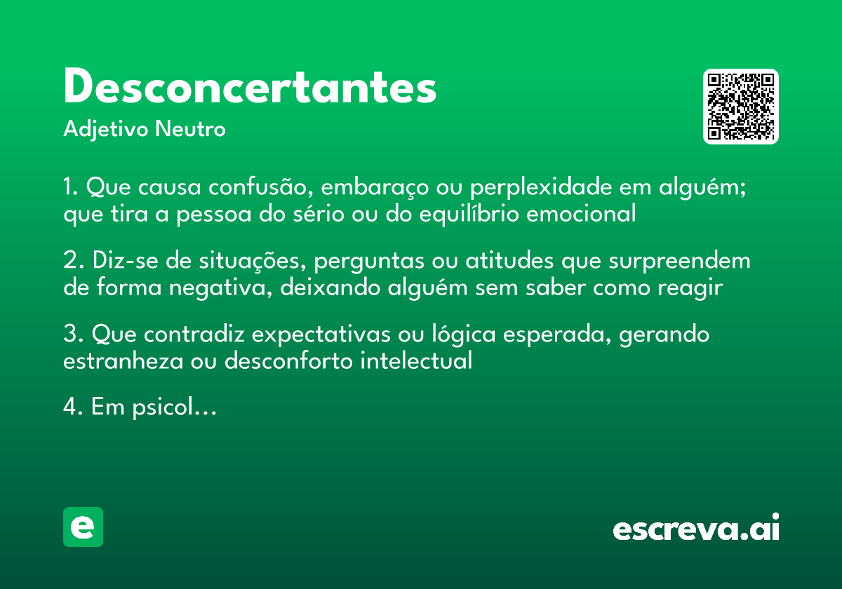 desconcertantes