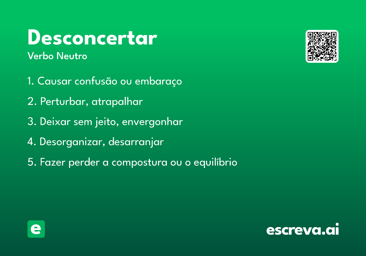 desconcertar
