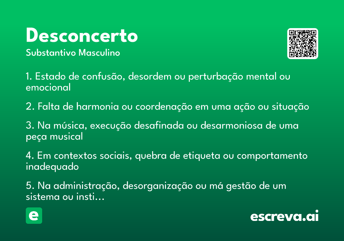 desconcerto