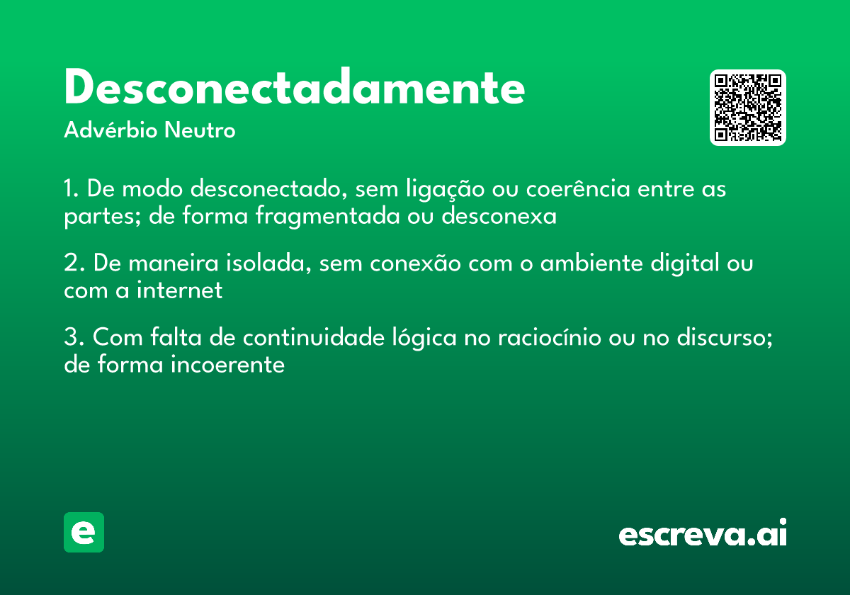 desconectadamente
