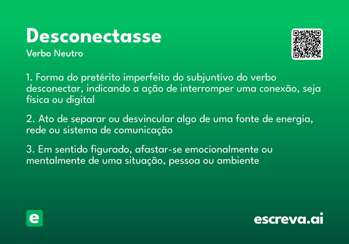 desconectasse