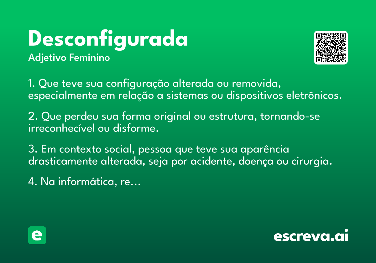 desconfigurada