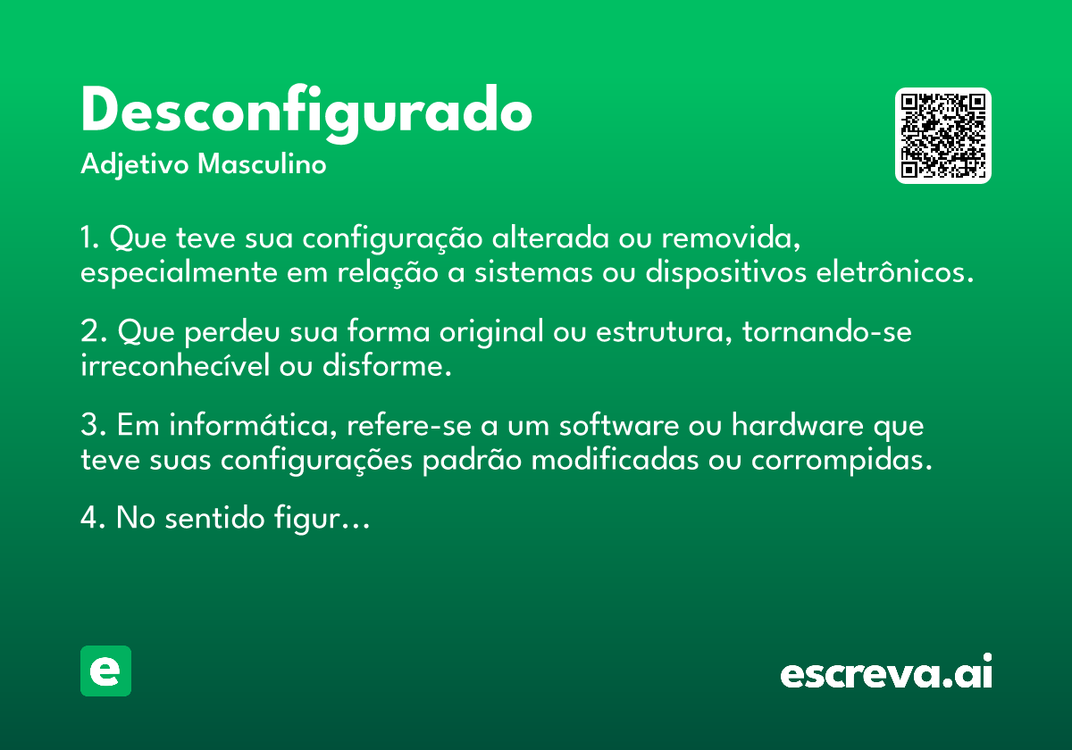 desconfigurado