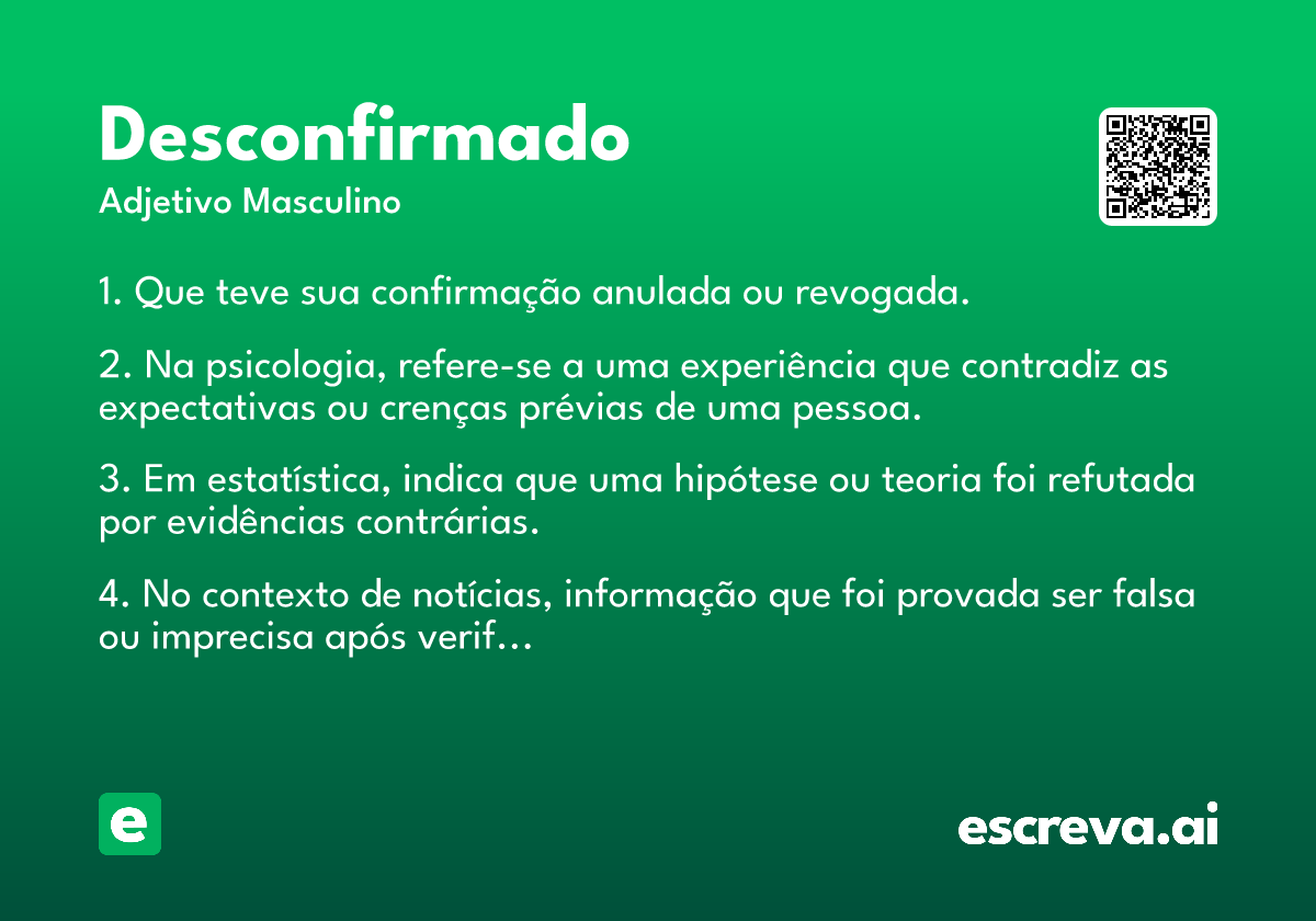 desconfirmado