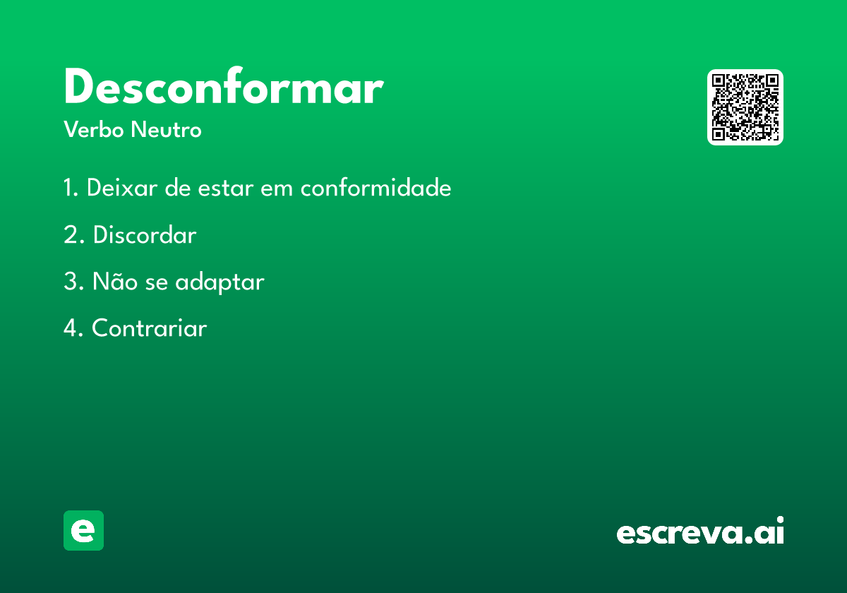 desconformar